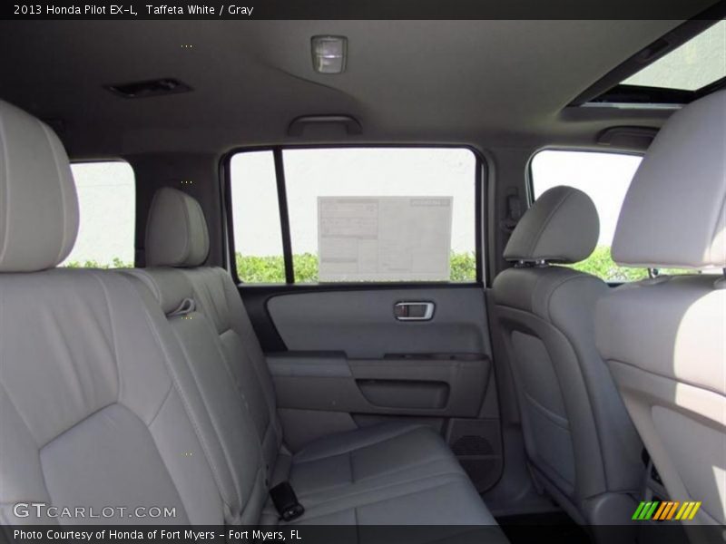 Taffeta White / Gray 2013 Honda Pilot EX-L