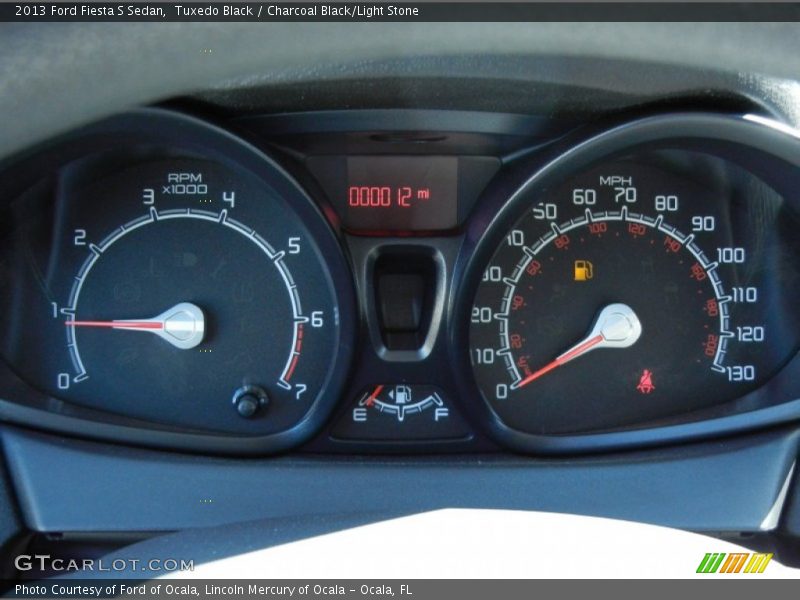 Tuxedo Black / Charcoal Black/Light Stone 2013 Ford Fiesta S Sedan