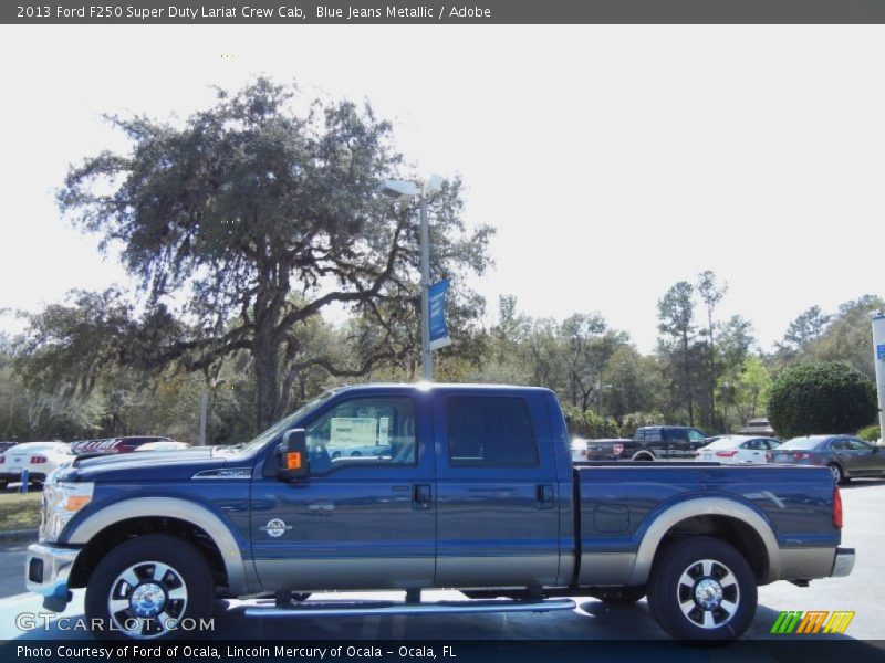 Blue Jeans Metallic / Adobe 2013 Ford F250 Super Duty Lariat Crew Cab