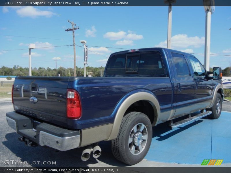 Blue Jeans Metallic / Adobe 2013 Ford F250 Super Duty Lariat Crew Cab