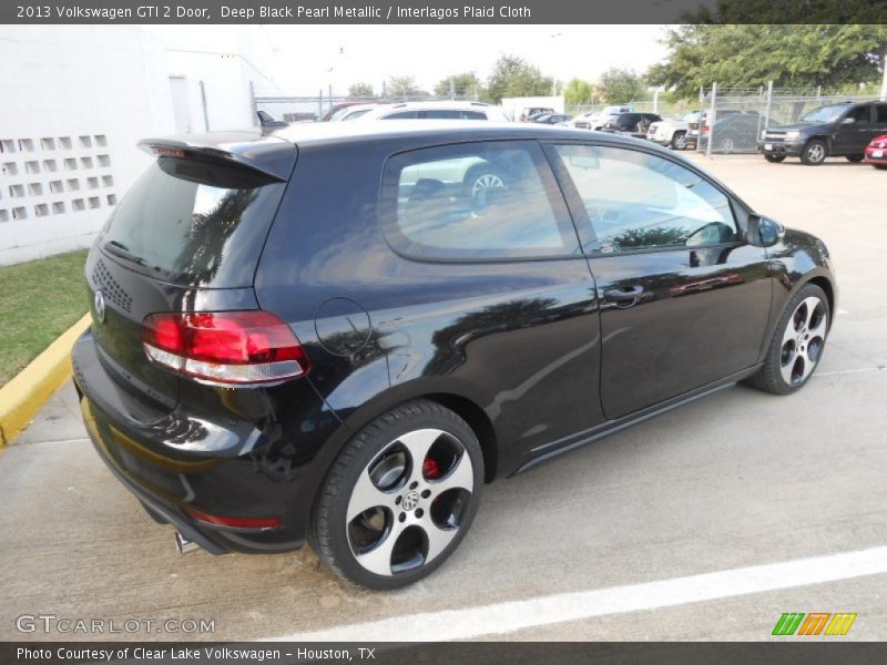 Deep Black Pearl Metallic / Interlagos Plaid Cloth 2013 Volkswagen GTI 2 Door