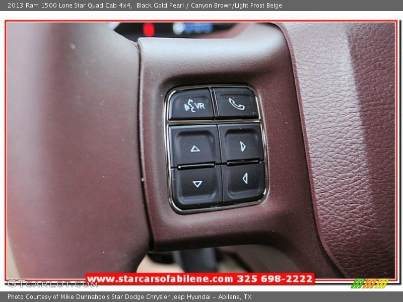 Black Gold Pearl / Canyon Brown/Light Frost Beige 2013 Ram 1500 Lone Star Quad Cab 4x4