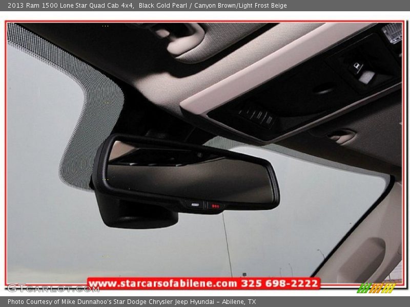 Black Gold Pearl / Canyon Brown/Light Frost Beige 2013 Ram 1500 Lone Star Quad Cab 4x4