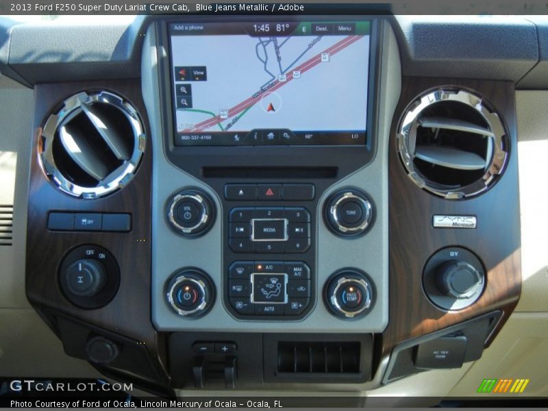Navigation of 2013 F250 Super Duty Lariat Crew Cab