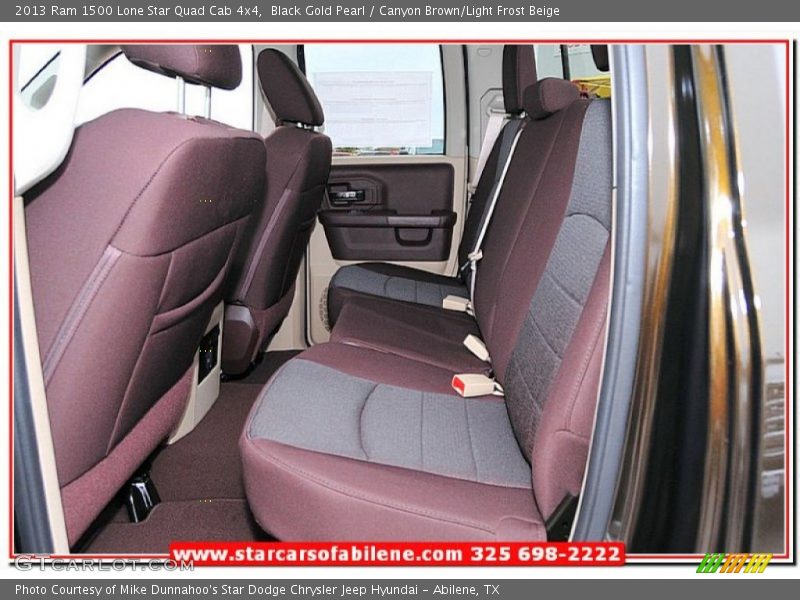 Black Gold Pearl / Canyon Brown/Light Frost Beige 2013 Ram 1500 Lone Star Quad Cab 4x4