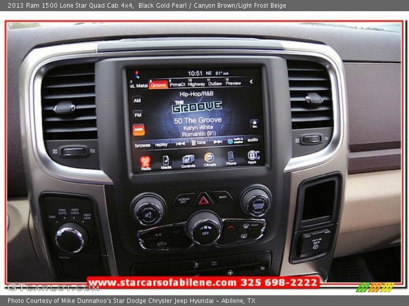 Black Gold Pearl / Canyon Brown/Light Frost Beige 2013 Ram 1500 Lone Star Quad Cab 4x4
