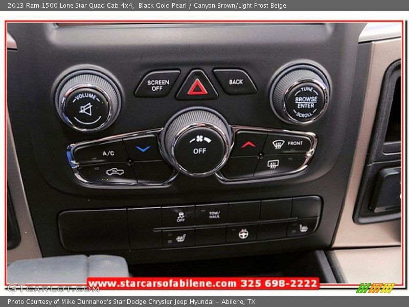 Black Gold Pearl / Canyon Brown/Light Frost Beige 2013 Ram 1500 Lone Star Quad Cab 4x4