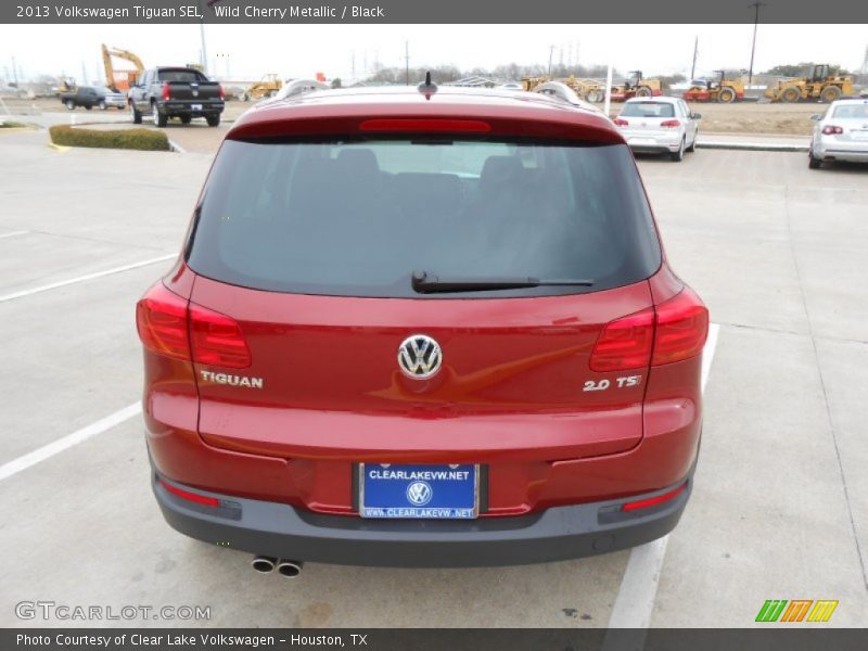 Wild Cherry Metallic / Black 2013 Volkswagen Tiguan SEL