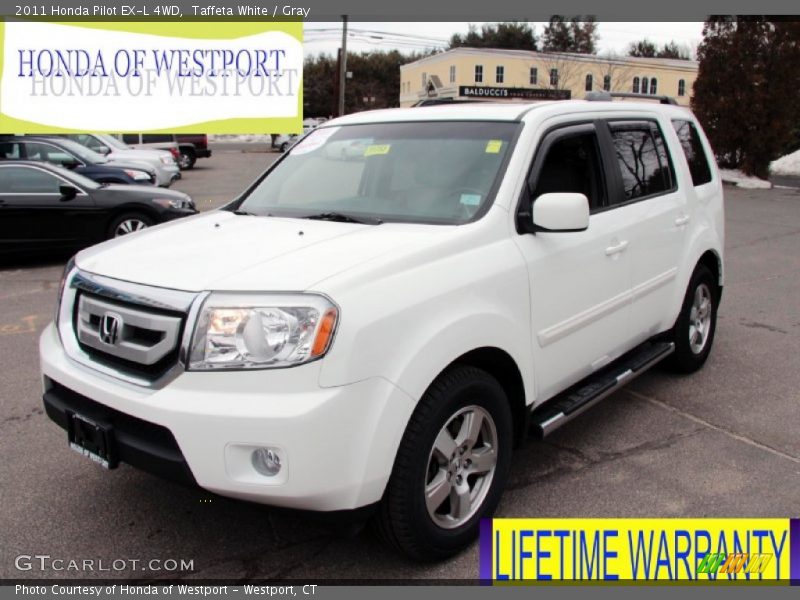 Taffeta White / Gray 2011 Honda Pilot EX-L 4WD