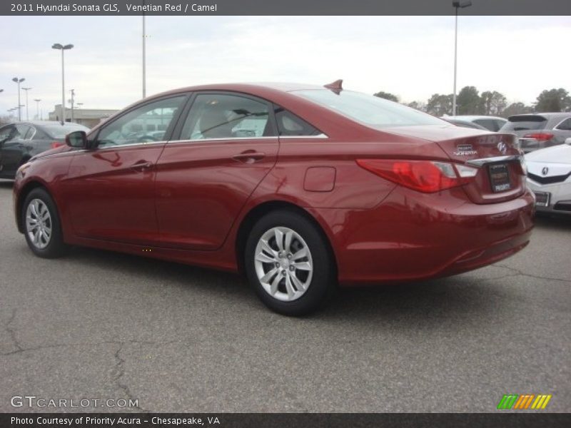 Venetian Red / Camel 2011 Hyundai Sonata GLS