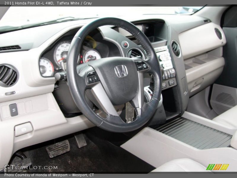 Taffeta White / Gray 2011 Honda Pilot EX-L 4WD
