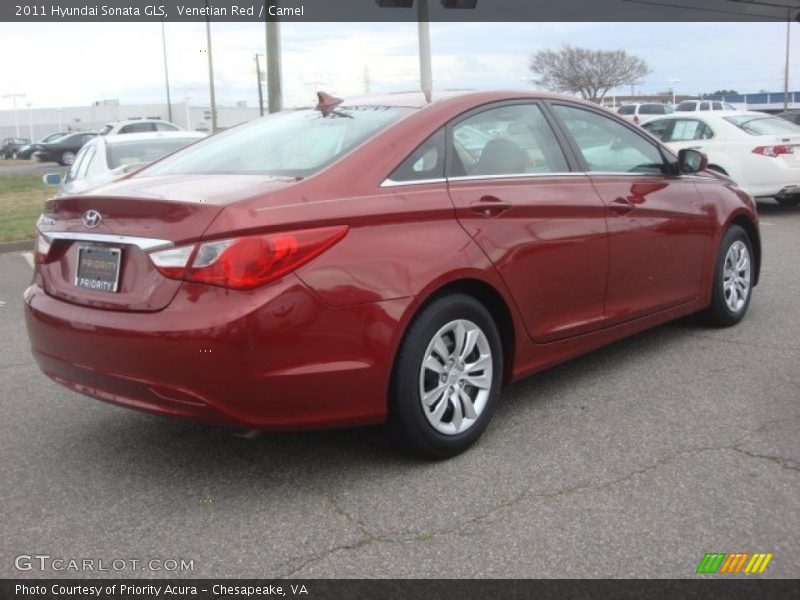 Venetian Red / Camel 2011 Hyundai Sonata GLS