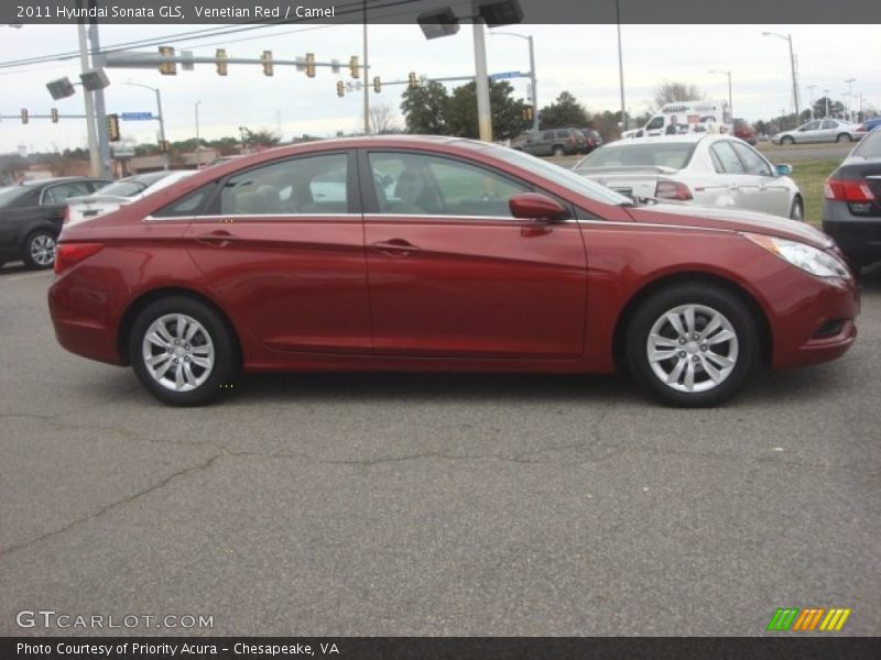 Venetian Red / Camel 2011 Hyundai Sonata GLS