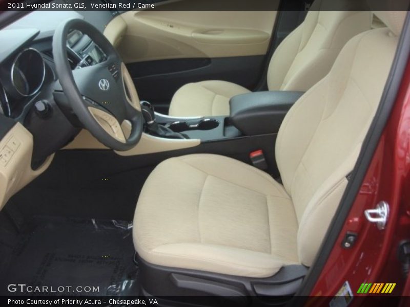 Venetian Red / Camel 2011 Hyundai Sonata GLS
