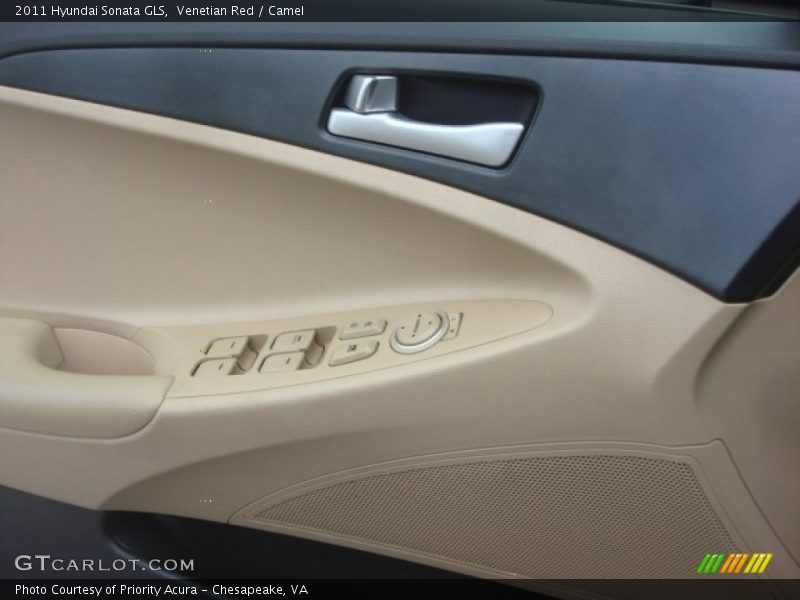 Venetian Red / Camel 2011 Hyundai Sonata GLS