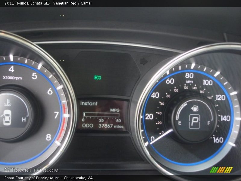 Venetian Red / Camel 2011 Hyundai Sonata GLS