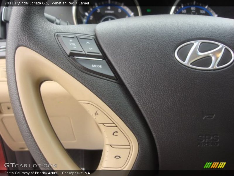 Venetian Red / Camel 2011 Hyundai Sonata GLS