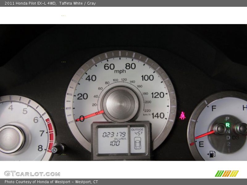 Taffeta White / Gray 2011 Honda Pilot EX-L 4WD