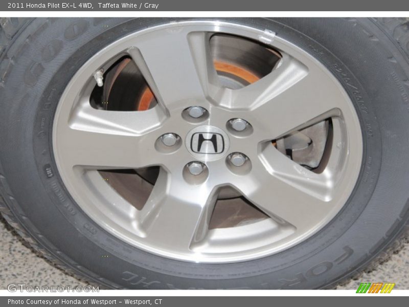 Taffeta White / Gray 2011 Honda Pilot EX-L 4WD