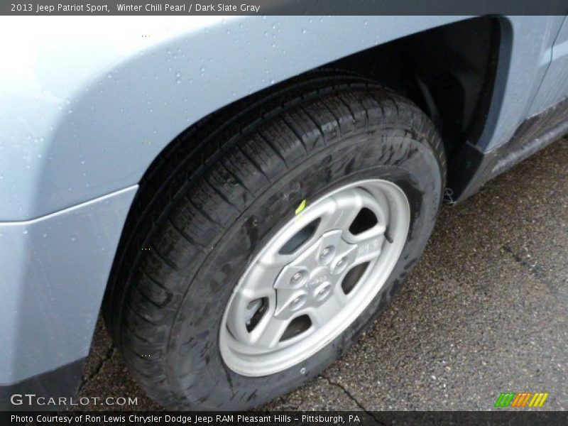 Winter Chill Pearl / Dark Slate Gray 2013 Jeep Patriot Sport