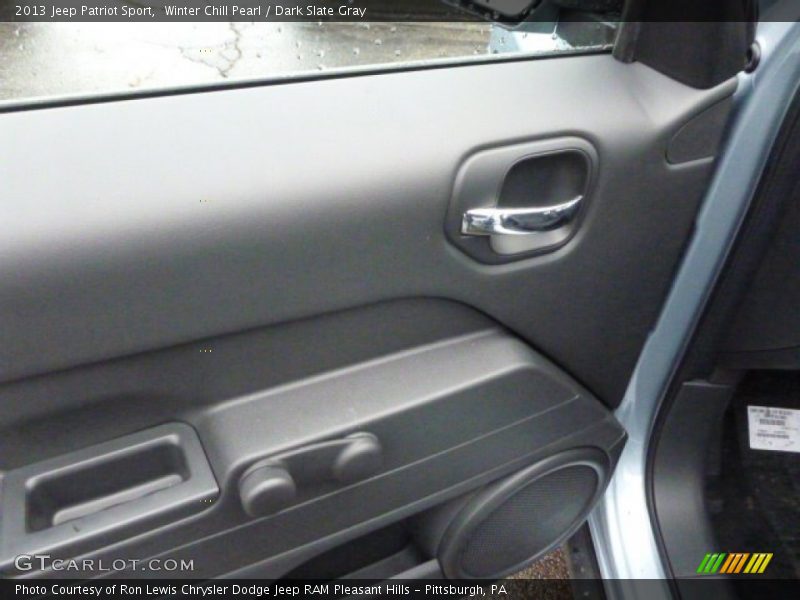 Winter Chill Pearl / Dark Slate Gray 2013 Jeep Patriot Sport