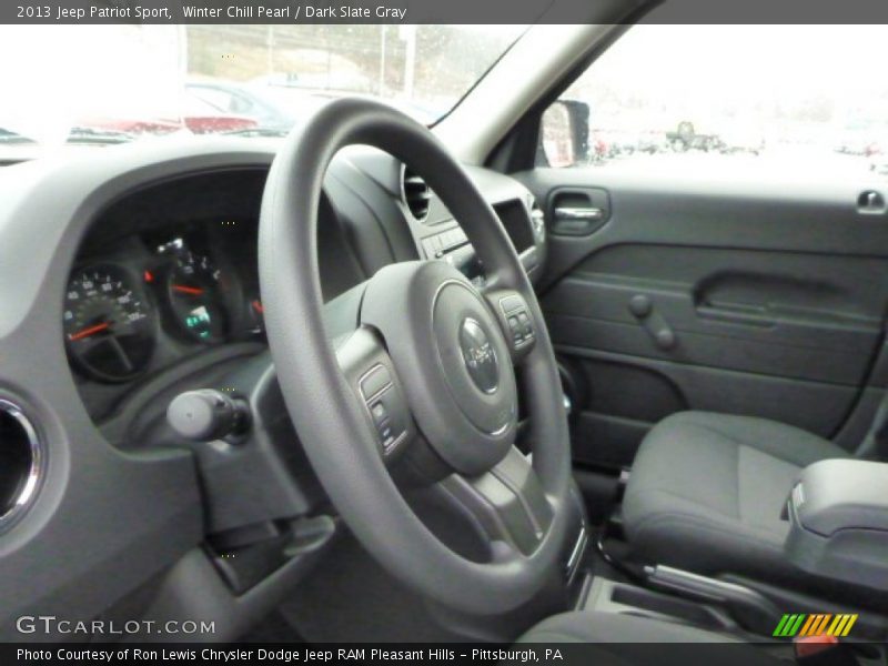 Winter Chill Pearl / Dark Slate Gray 2013 Jeep Patriot Sport