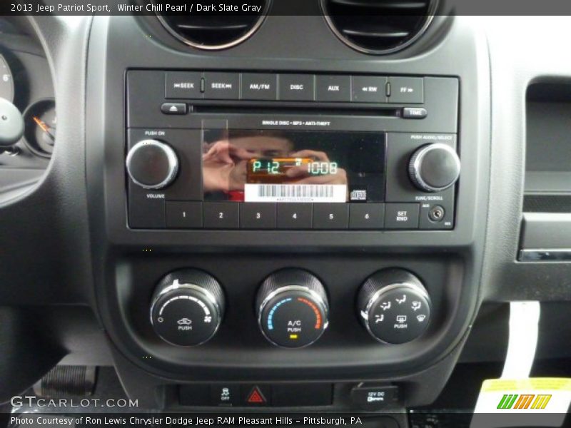 Winter Chill Pearl / Dark Slate Gray 2013 Jeep Patriot Sport