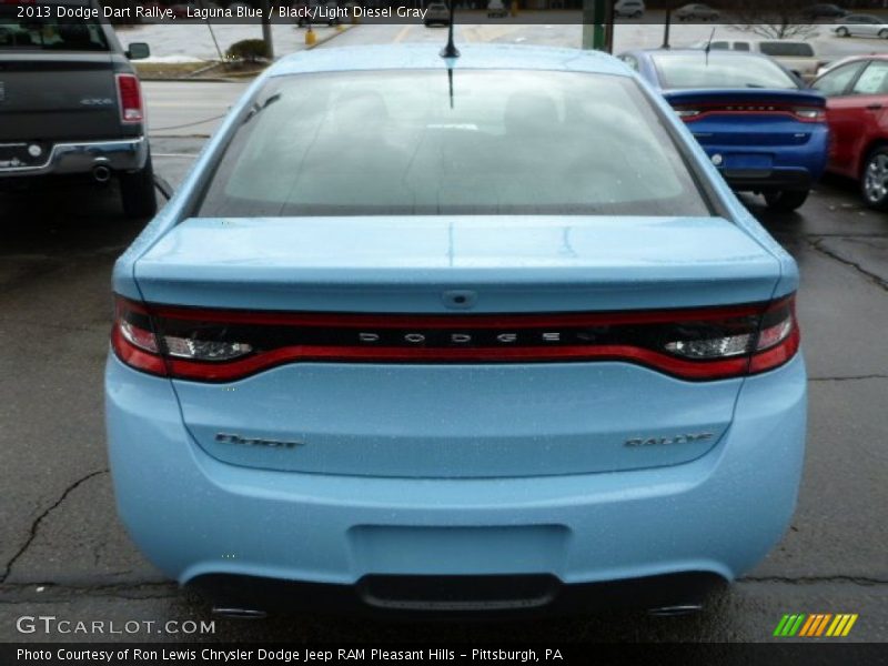 Laguna Blue / Black/Light Diesel Gray 2013 Dodge Dart Rallye