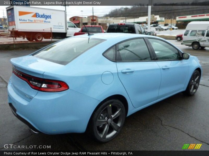 Laguna Blue / Black/Light Diesel Gray 2013 Dodge Dart Rallye