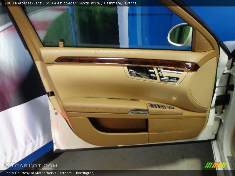 Arctic White / Cashmere/Savanna 2008 Mercedes-Benz S 550 4Matic Sedan
