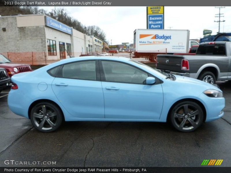 Laguna Blue / Black/Light Diesel Gray 2013 Dodge Dart Rallye