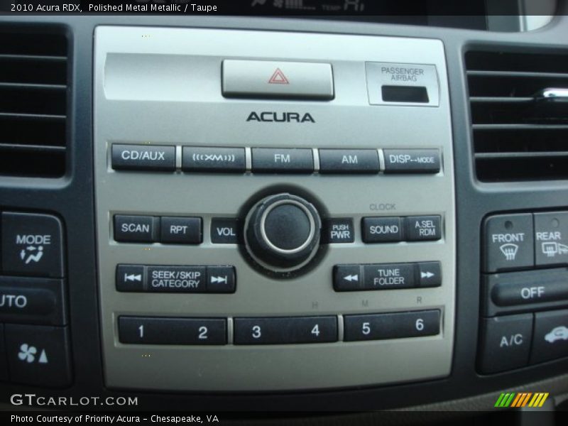 Polished Metal Metallic / Taupe 2010 Acura RDX