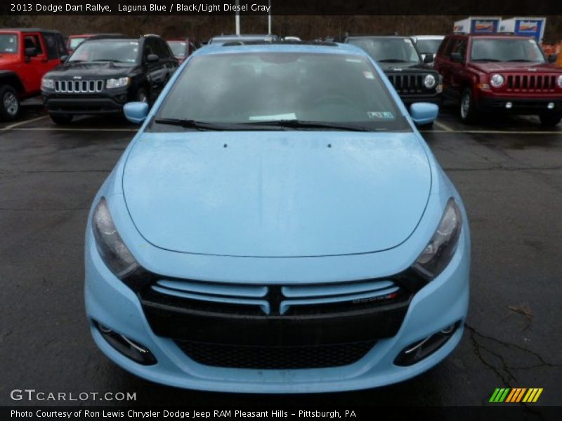 Laguna Blue / Black/Light Diesel Gray 2013 Dodge Dart Rallye