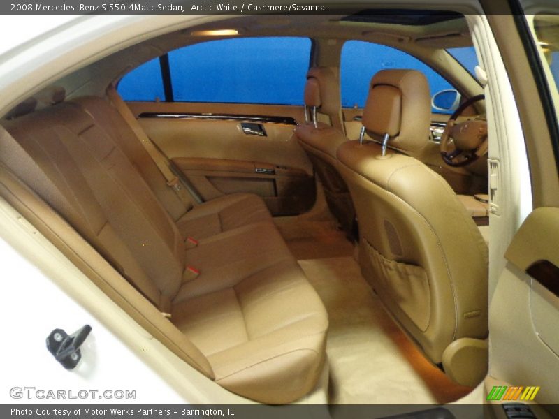 Arctic White / Cashmere/Savanna 2008 Mercedes-Benz S 550 4Matic Sedan