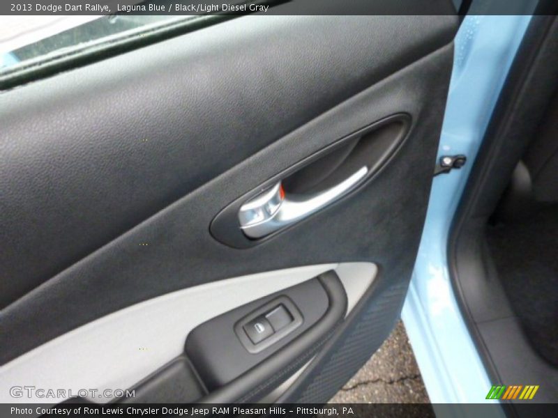 Laguna Blue / Black/Light Diesel Gray 2013 Dodge Dart Rallye
