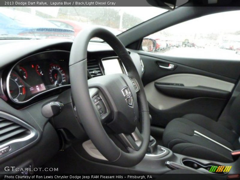 Laguna Blue / Black/Light Diesel Gray 2013 Dodge Dart Rallye