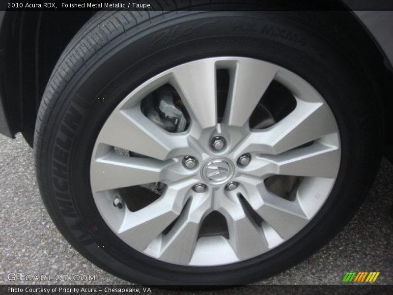 Polished Metal Metallic / Taupe 2010 Acura RDX