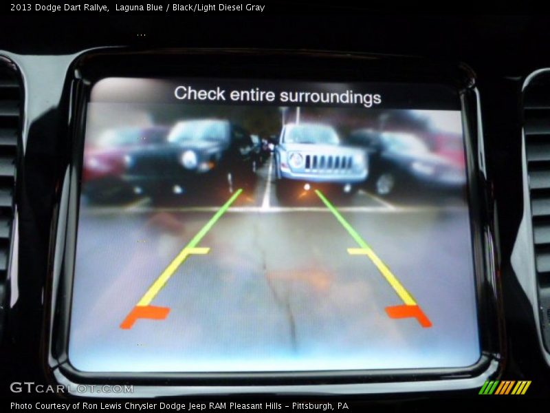 Laguna Blue / Black/Light Diesel Gray 2013 Dodge Dart Rallye