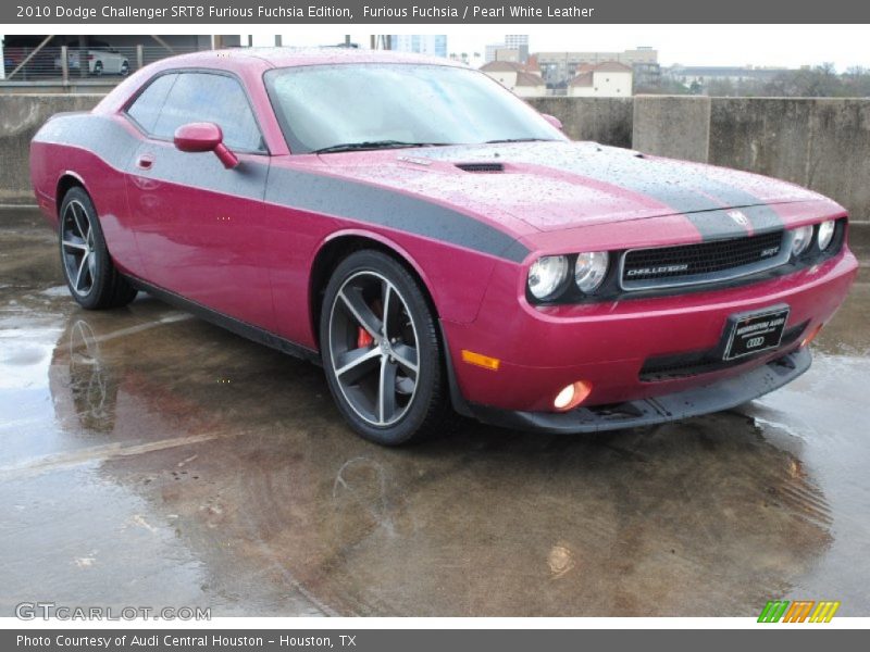 Furious Fuchsia / Pearl White Leather 2010 Dodge Challenger SRT8 Furious Fuchsia Edition