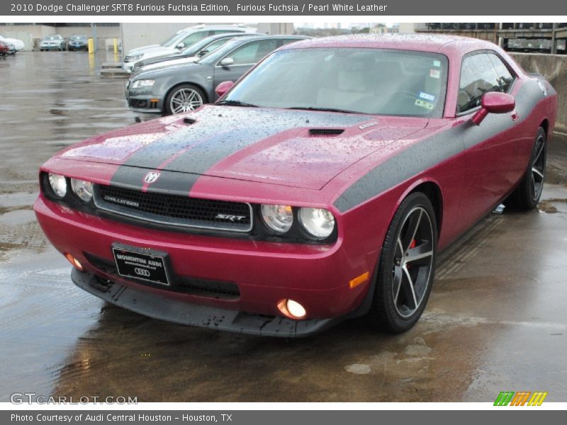 Furious Fuchsia / Pearl White Leather 2010 Dodge Challenger SRT8 Furious Fuchsia Edition