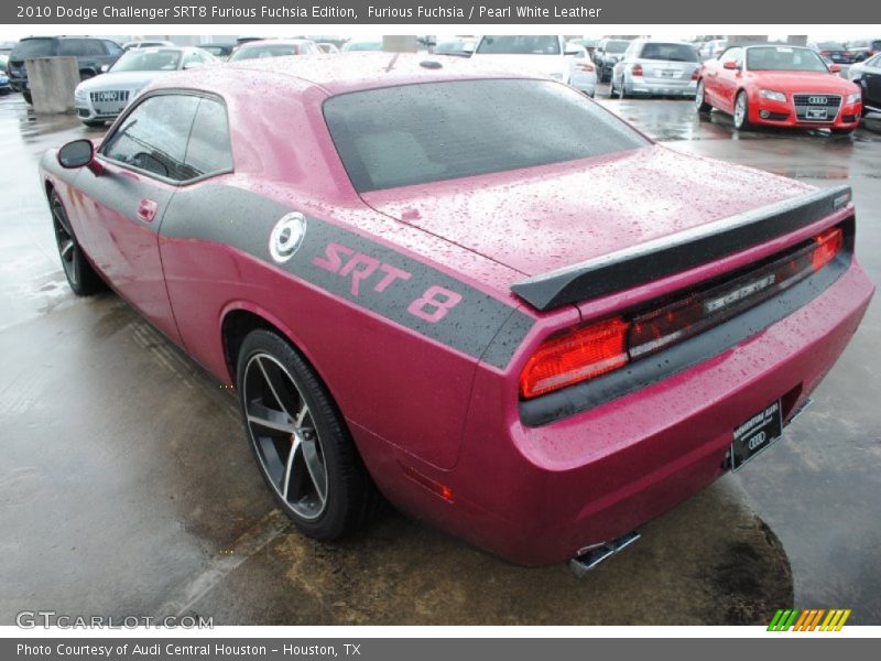 Furious Fuchsia / Pearl White Leather 2010 Dodge Challenger SRT8 Furious Fuchsia Edition