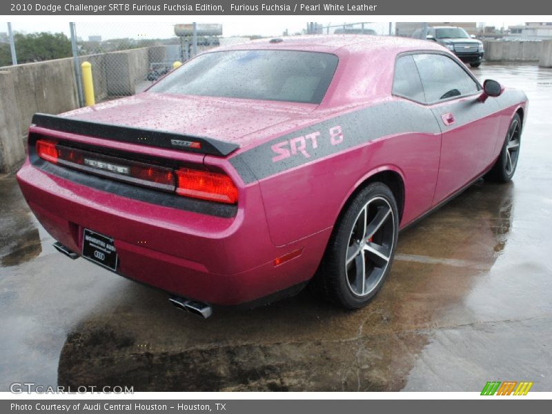 Furious Fuchsia / Pearl White Leather 2010 Dodge Challenger SRT8 Furious Fuchsia Edition