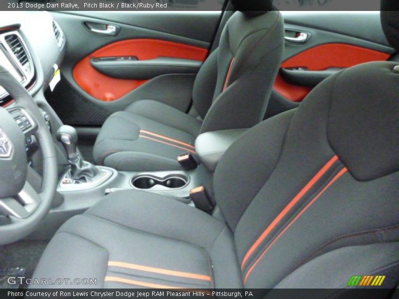 Front Seat of 2013 Dart Rallye