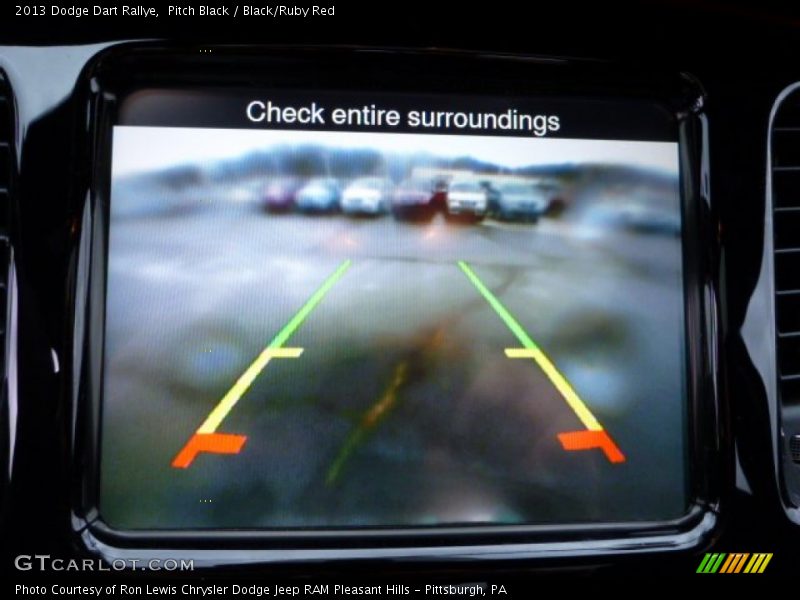 Pitch Black / Black/Ruby Red 2013 Dodge Dart Rallye