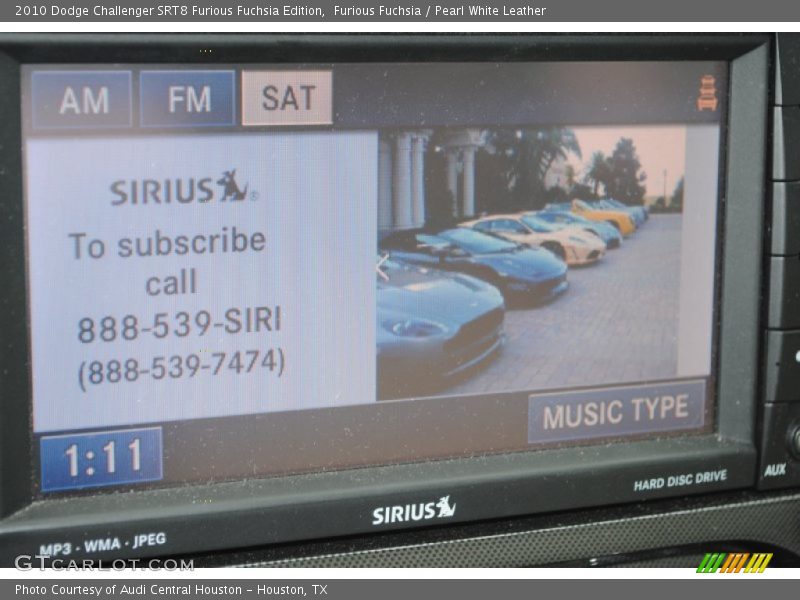 Furious Fuchsia / Pearl White Leather 2010 Dodge Challenger SRT8 Furious Fuchsia Edition