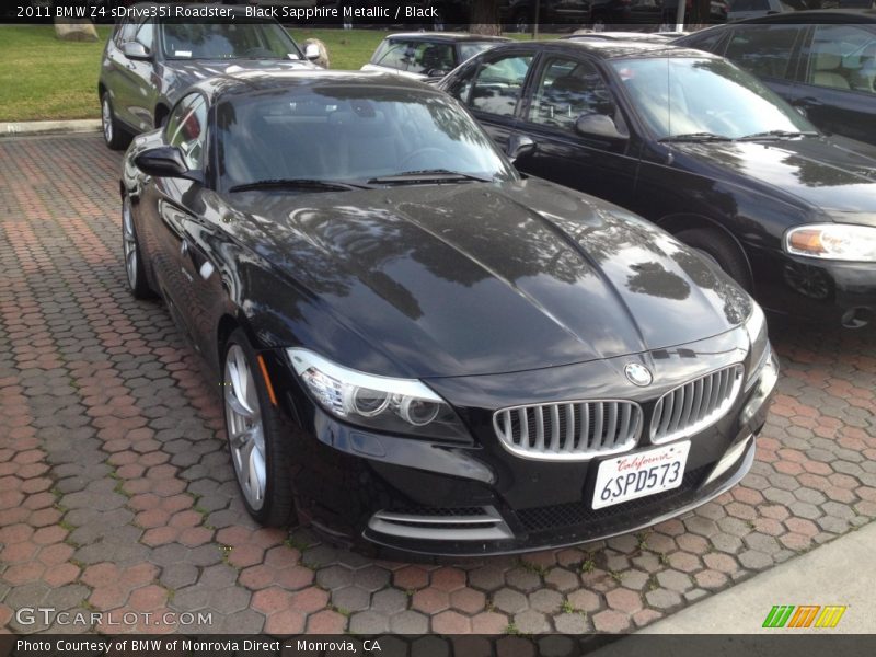 Black Sapphire Metallic / Black 2011 BMW Z4 sDrive35i Roadster