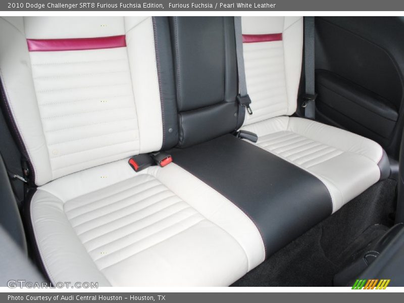 Rear Seat of 2010 Challenger SRT8 Furious Fuchsia Edition