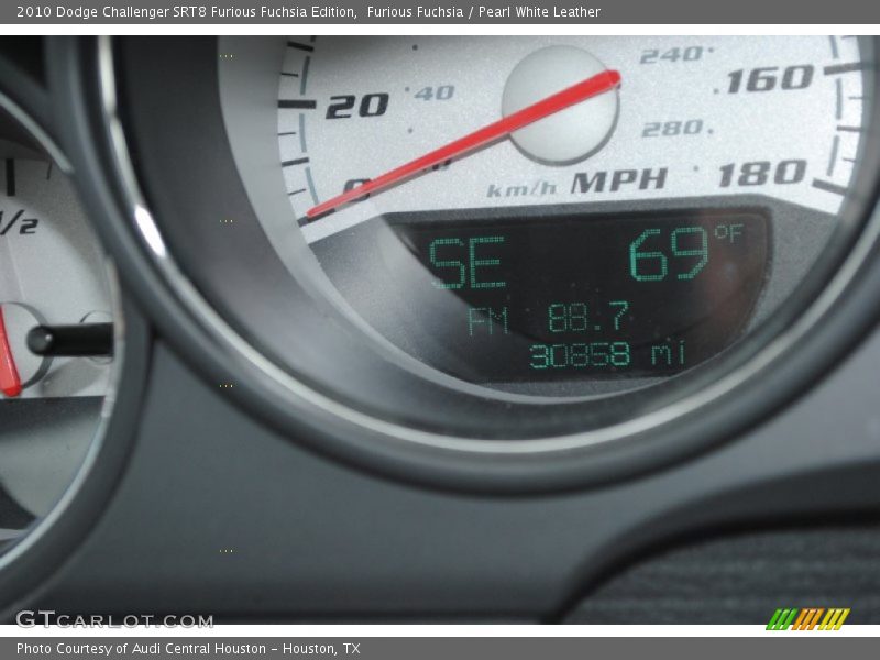 Furious Fuchsia / Pearl White Leather 2010 Dodge Challenger SRT8 Furious Fuchsia Edition