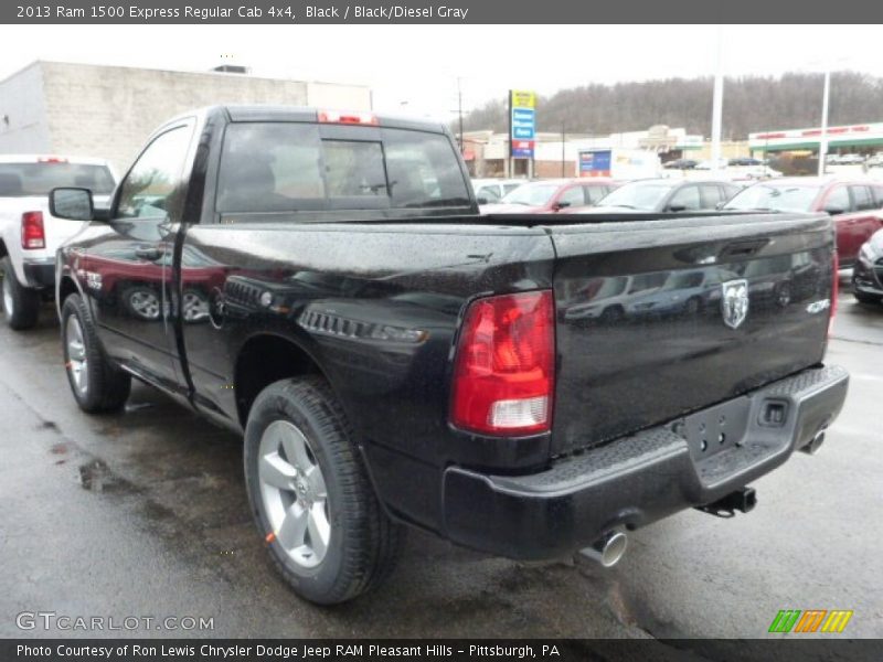 Black / Black/Diesel Gray 2013 Ram 1500 Express Regular Cab 4x4