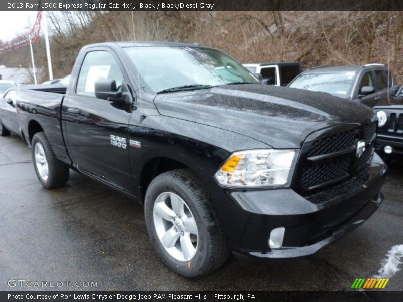 Black / Black/Diesel Gray 2013 Ram 1500 Express Regular Cab 4x4